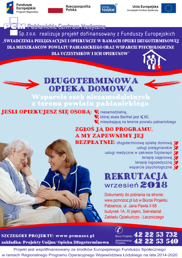 Plakat, opieka długoterminowa