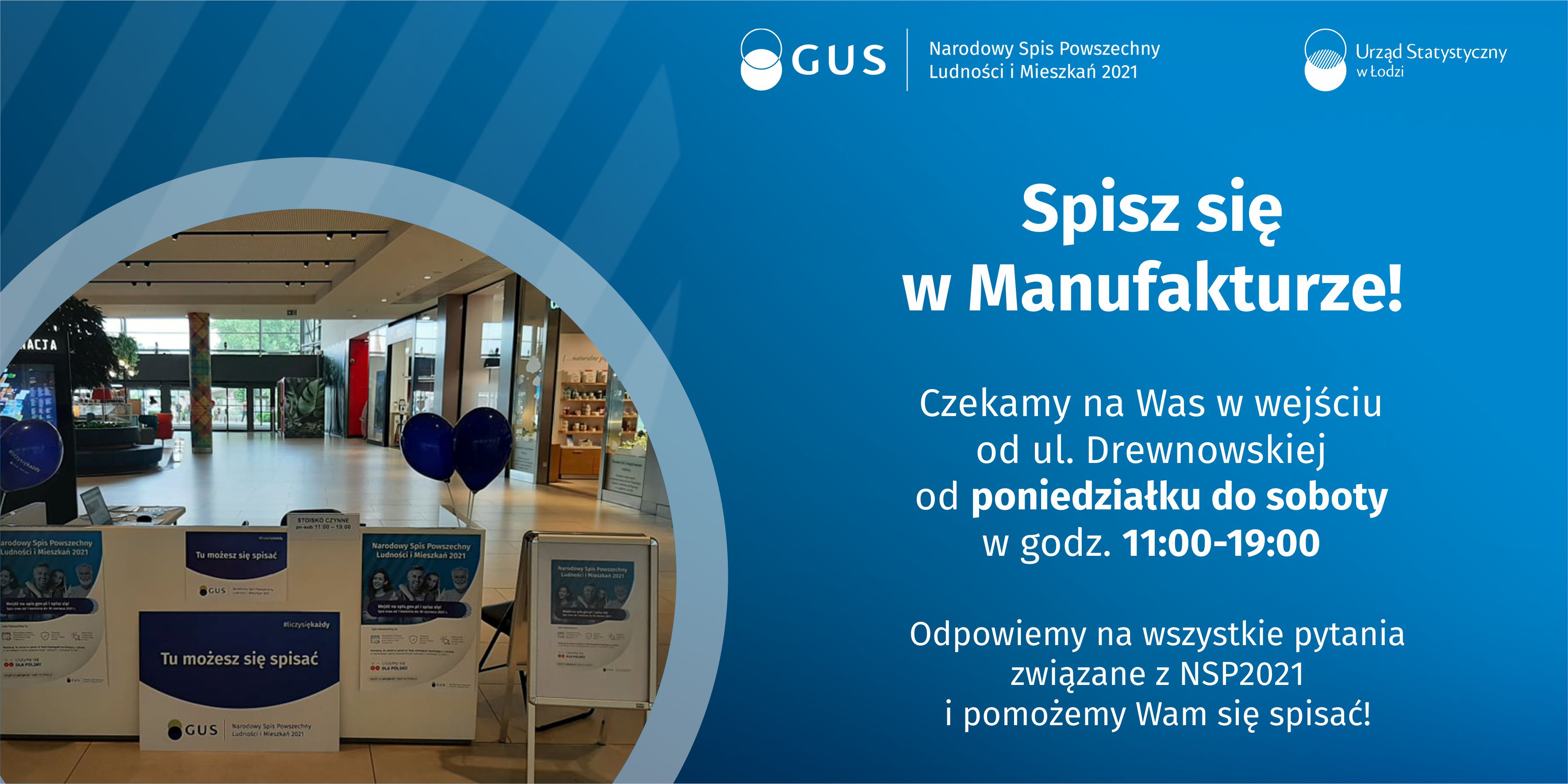 Spisz się w Manufakturze, czekamy na Was w wejściu od. ul. Drewnowskiej od poniedziałku do soboty w godz. 11:00-19:00