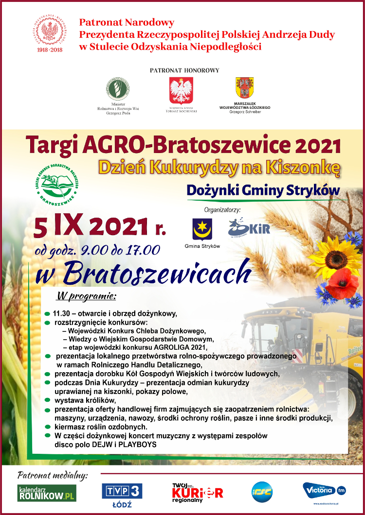 Plakat - Targi AGRO-Bratoszewice