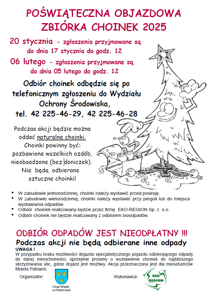 plakat informacyjny - treść poniżej