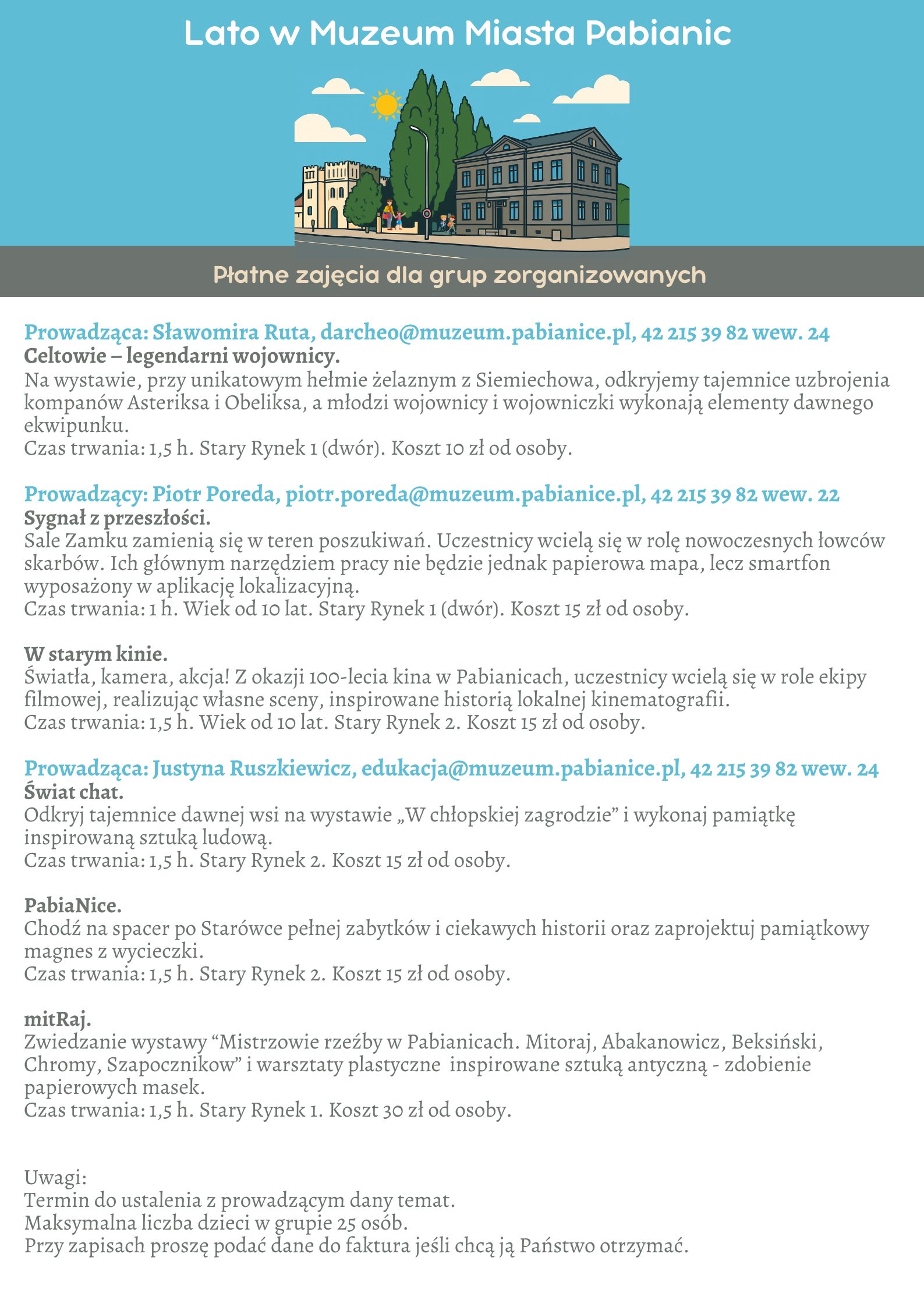 plakat informacyjny treść poniżej
