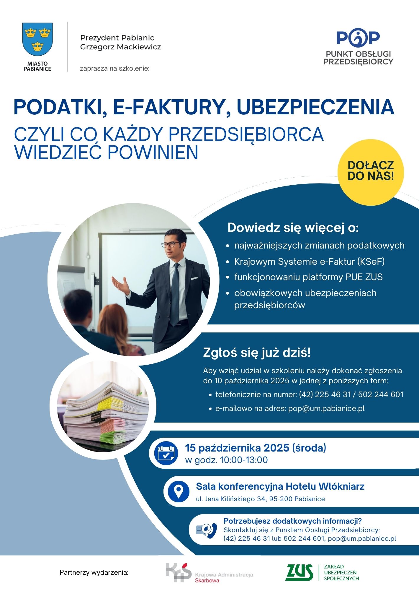 Plakat informacyjny