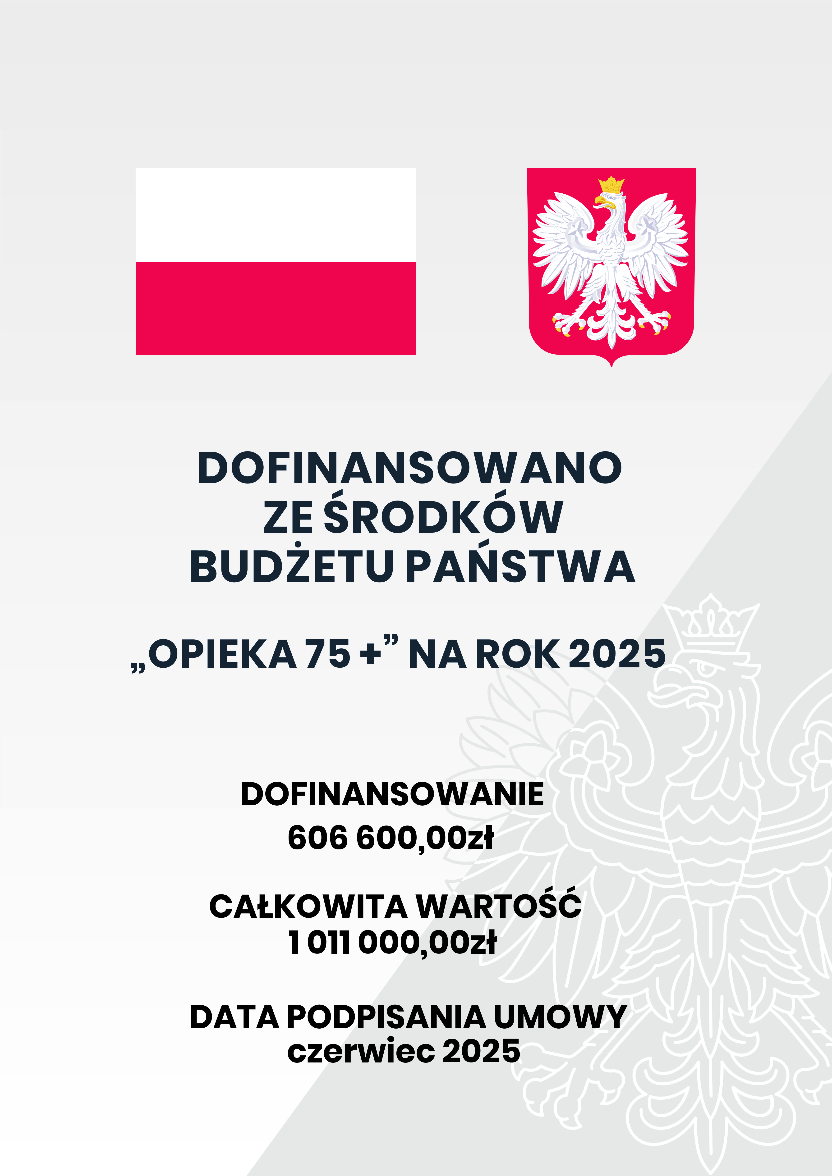 Plakat informacyjny - treść powyżej